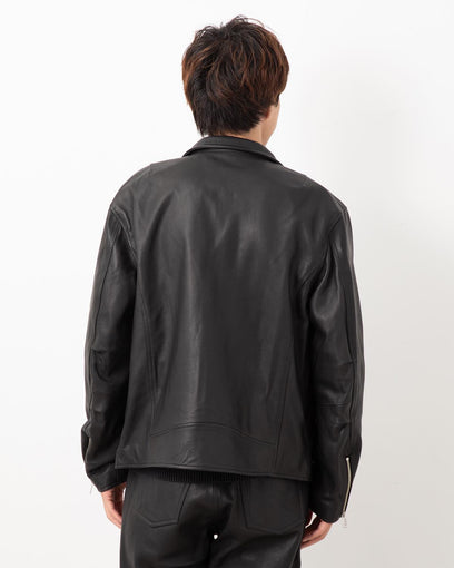 RIDER BLOUSON COW LEATHER WITH WINDSTOPPER®