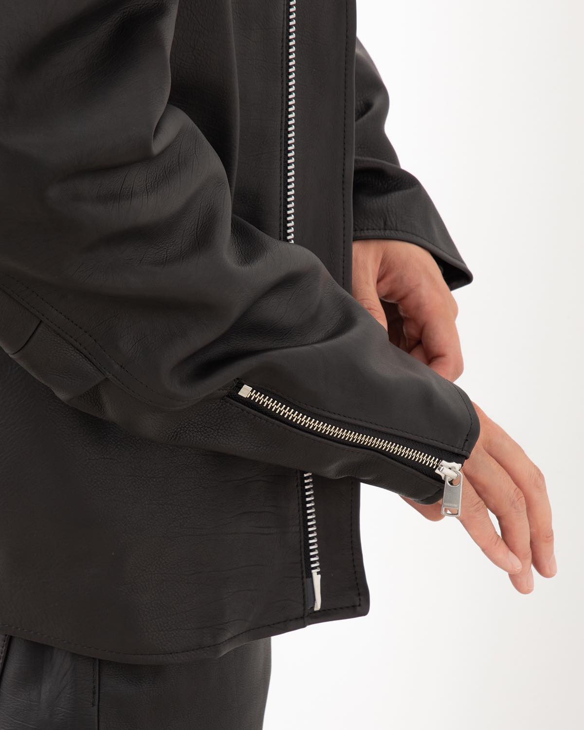 RIDER BLOUSON COW LEATHER WITH WINDSTOPPER® – COVERCHORD