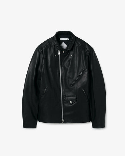 RIDER BLOUSON COW LEATHER WITH WINDSTOPPER®
