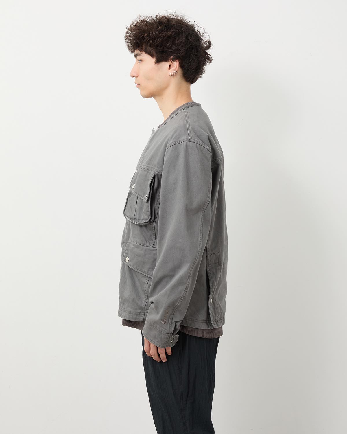 RIDER JACKET COTTON DRILL PIGMENT DYE WITH WINDSTOPPER®