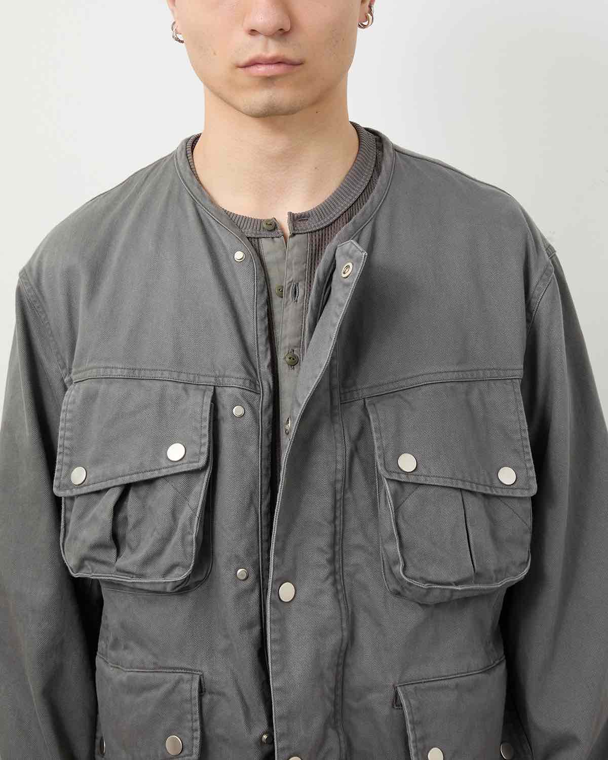 RIDER JACKET COTTON DRILL PIGMENT DYE WITH WINDSTOPPER®