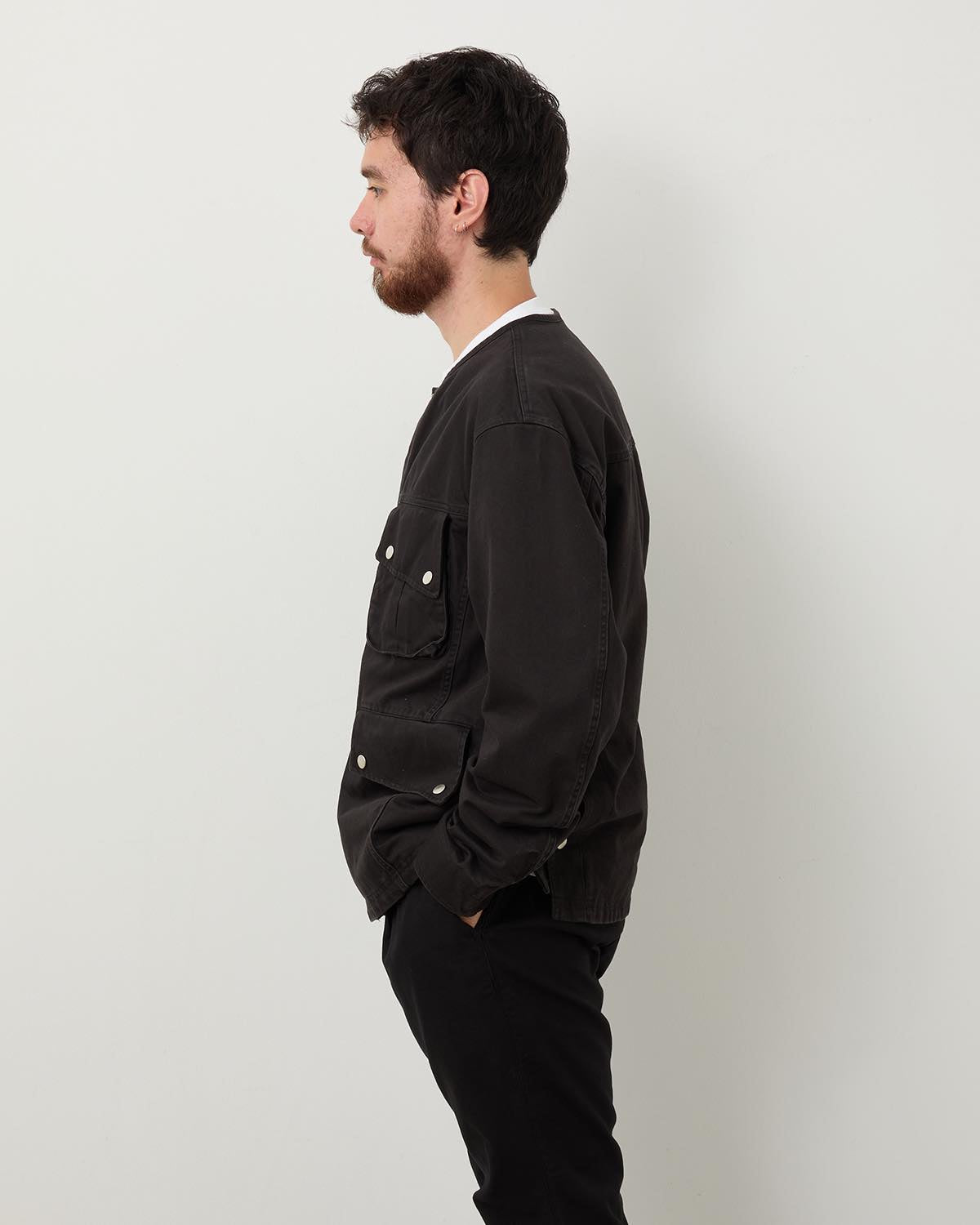 RIDER JACKET COTTON DRILL PIGMENT DYE WITH WINDSTOPPER®