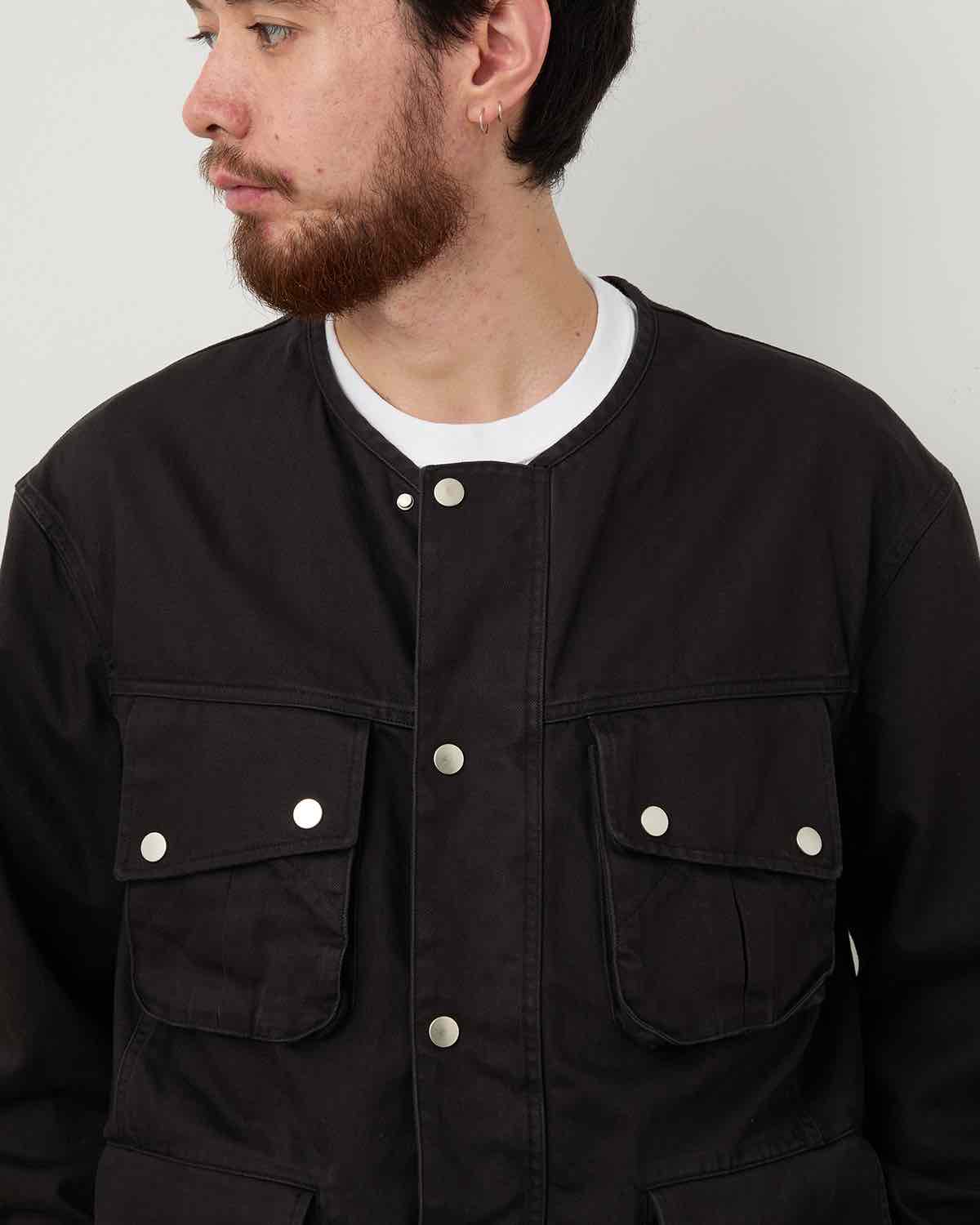 RIDER JACKET COTTON DRILL PIGMENT DYE WITH WINDSTOPPER®