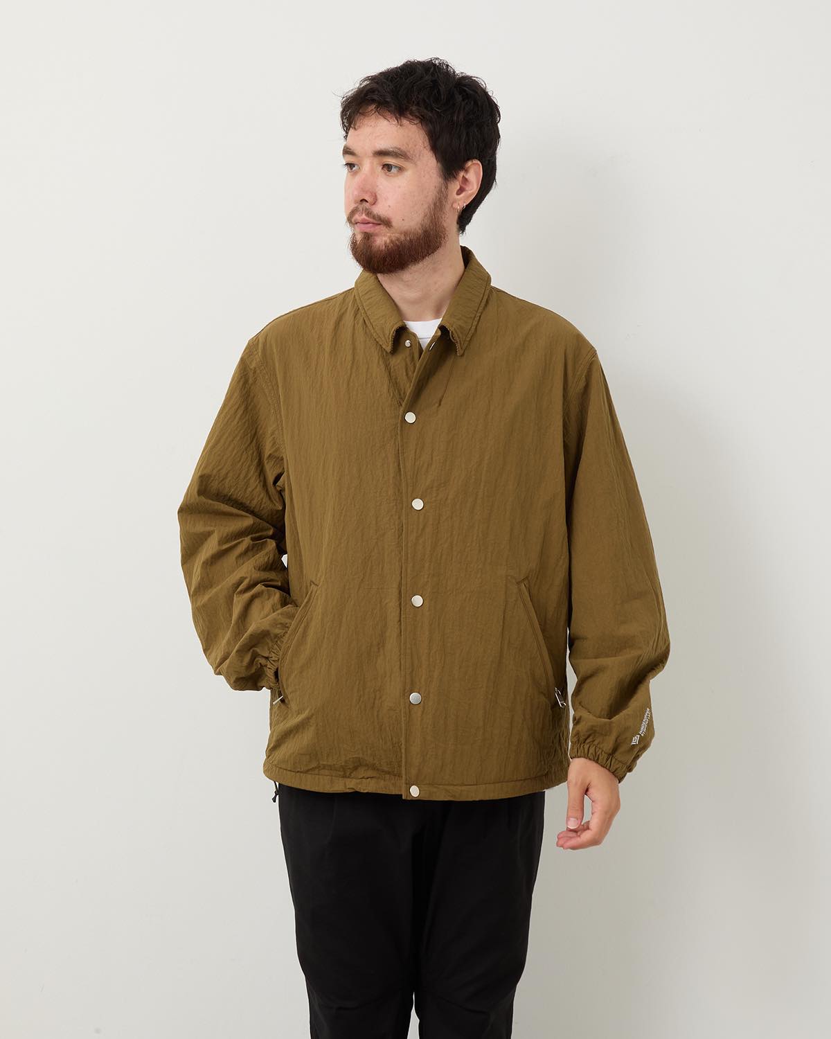 nonnative COACH JACKET COW LEATHER ベージュ nonnativeのコーチジャケット – COVERCHORD