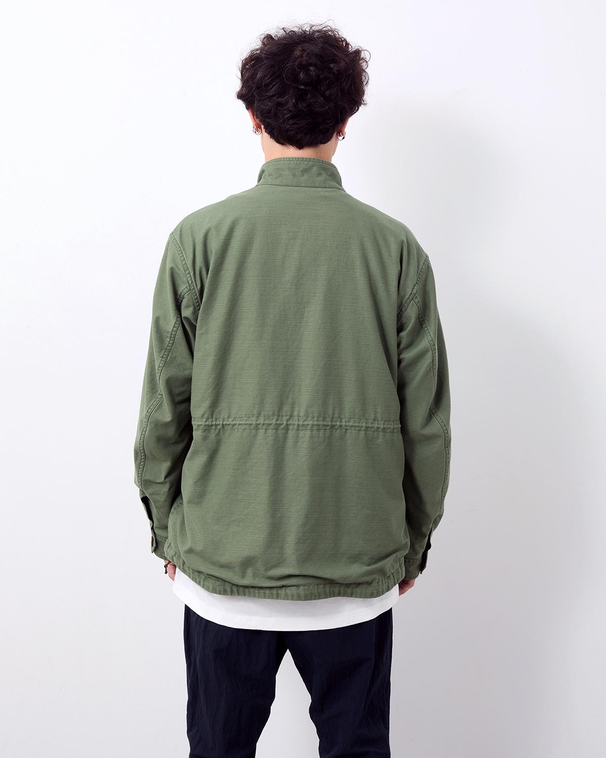 TROOPER JACKET COTTON BACKSATIN PIGMENT DYE WITH WINDSTOPPER®