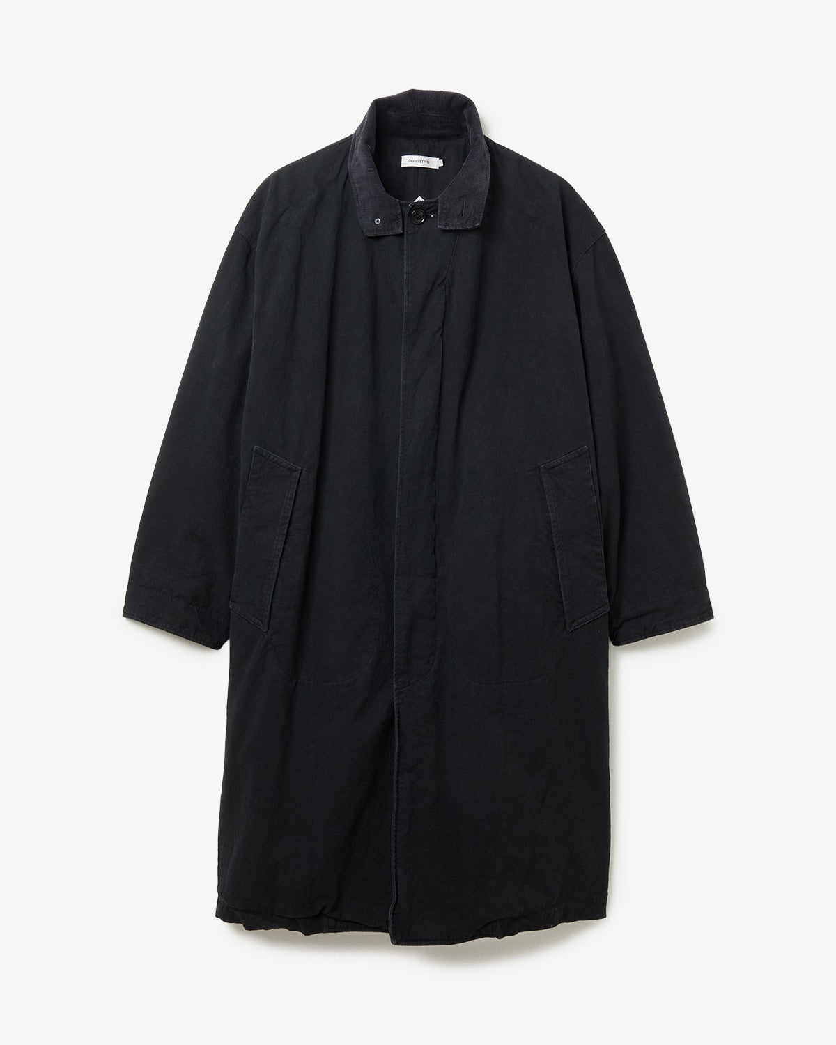 WANDERER LONG COAT C/Li CANVAS SULFUR DYE WITH WINDSTOPPER®