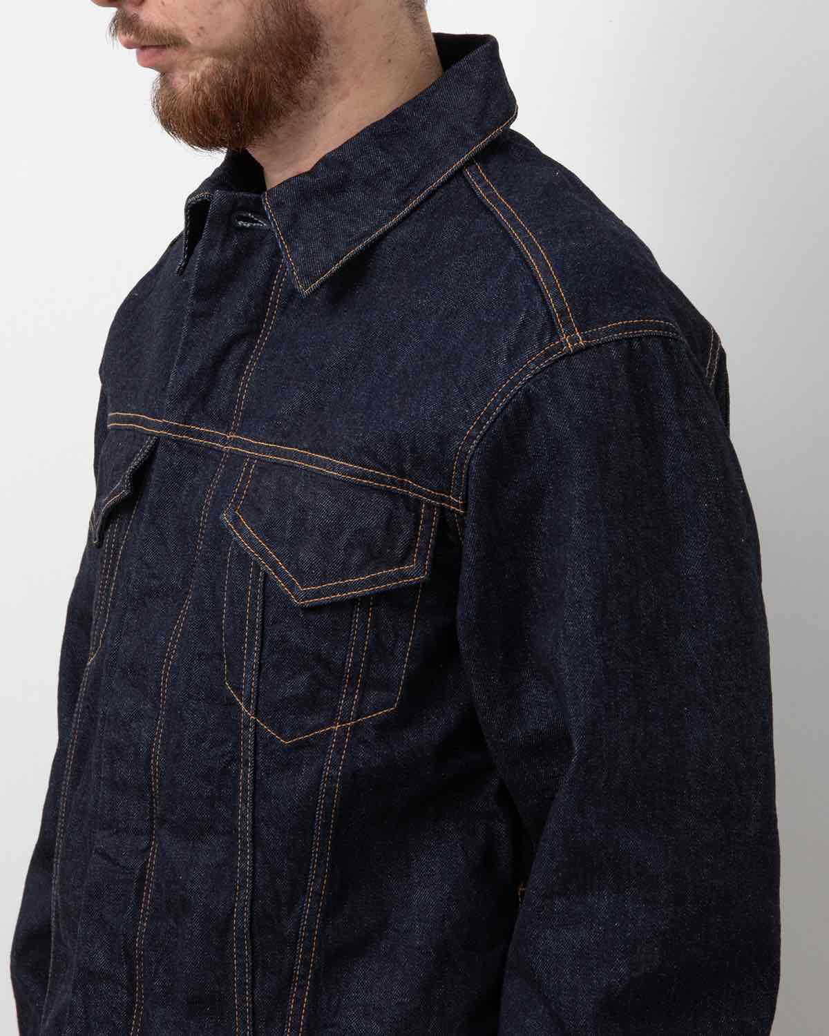 TRUCKER BLOUSON COTTON 11.5oz DENIM OW WITH WINDSTOPPER®