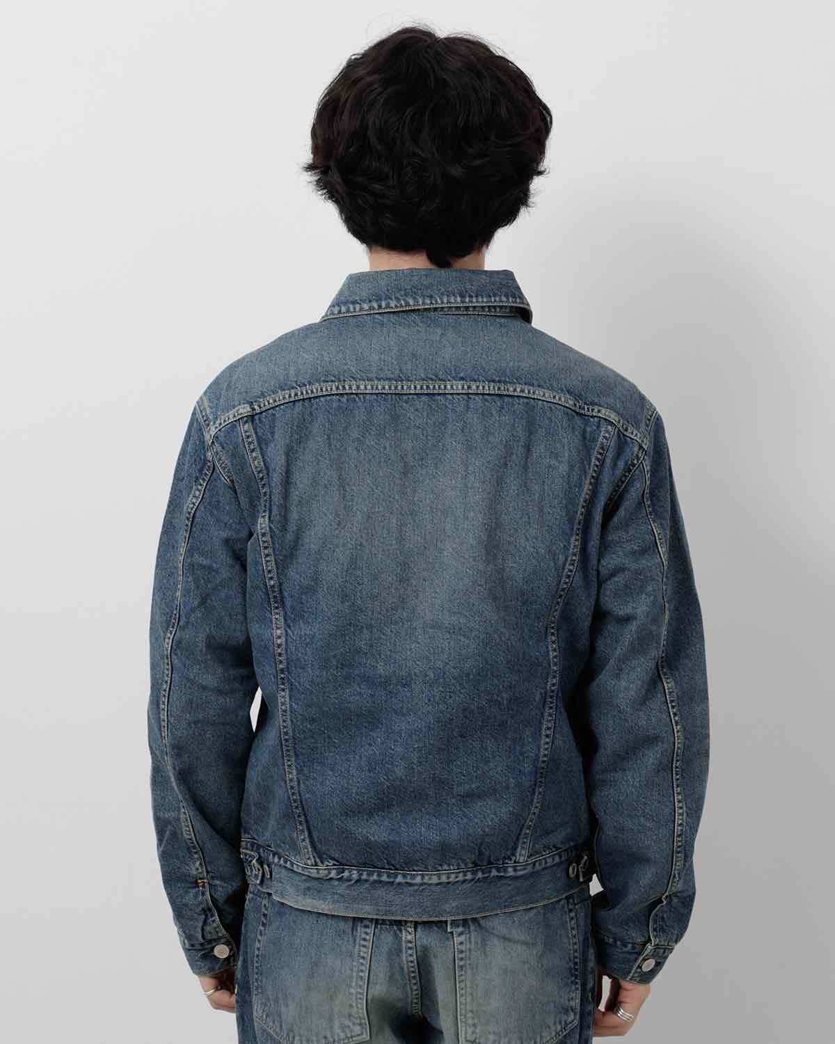 TRUCKER BLOUSON COTTON 11.5oz DENIM VW DARK WITH WINDSTOPPER®