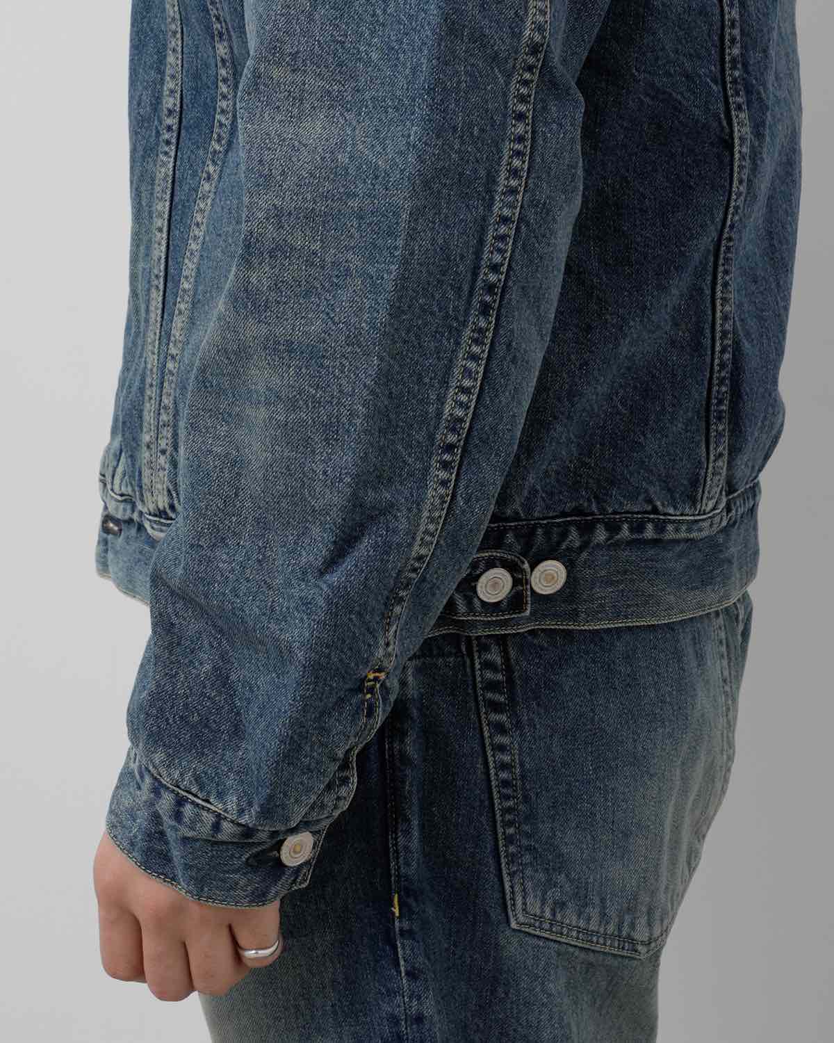 TRUCKER BLOUSON COTTON 11.5oz DENIM VW DARK WITH WINDSTOPPER®