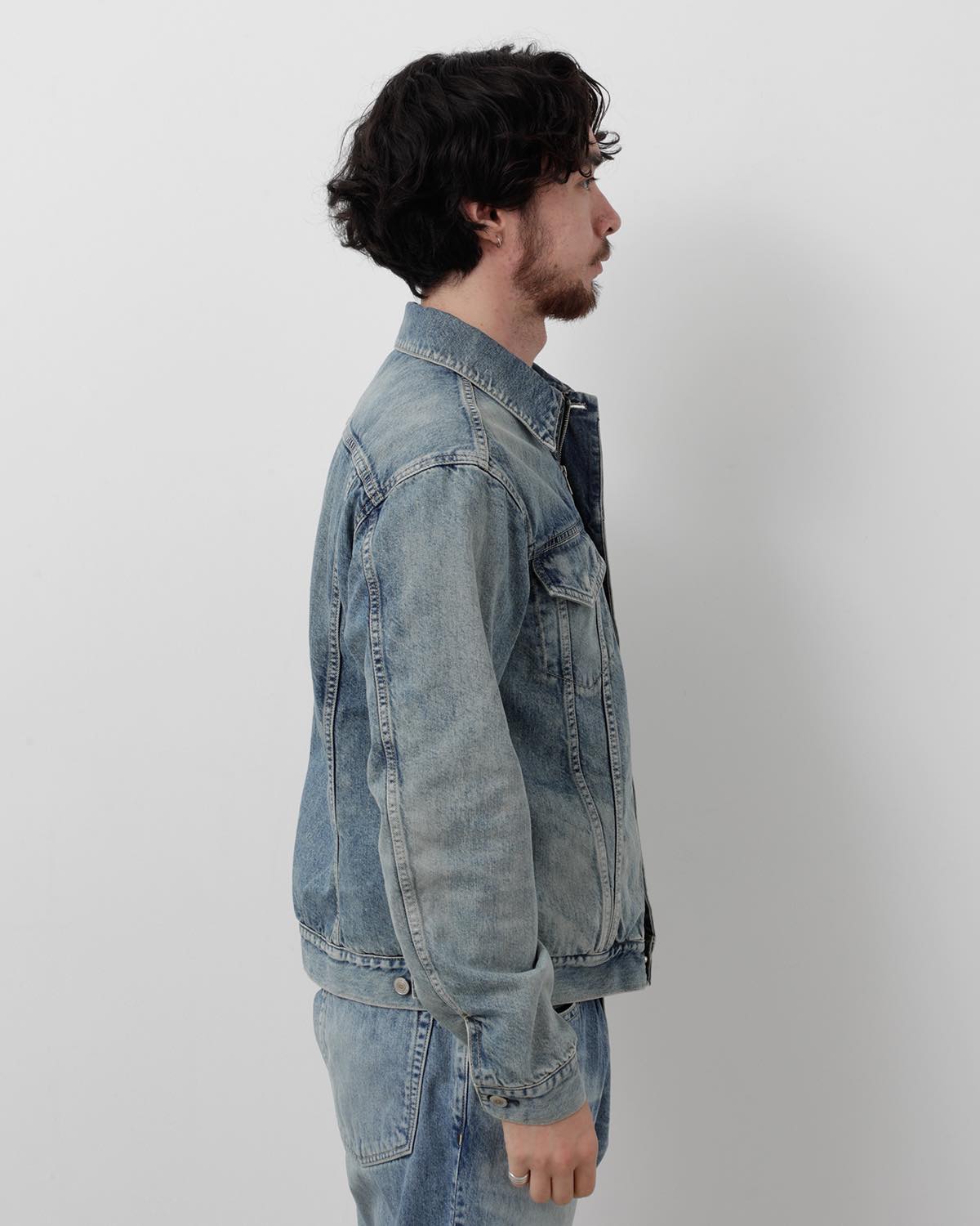 TRUCKER BLOUSON COTTON 11.5oz DENIM VW LIGHT WITH WINDSTOPPER®
