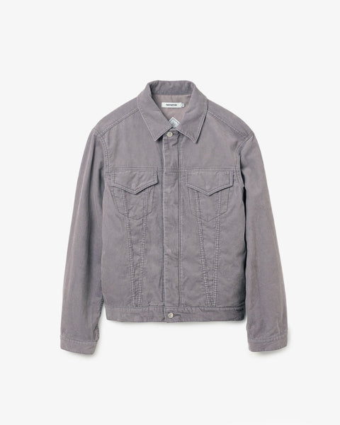 TRUCKER BLOUSON COTTON CORD SULFUR DYE WITH WINDSTOPPER® – COVERCHORD