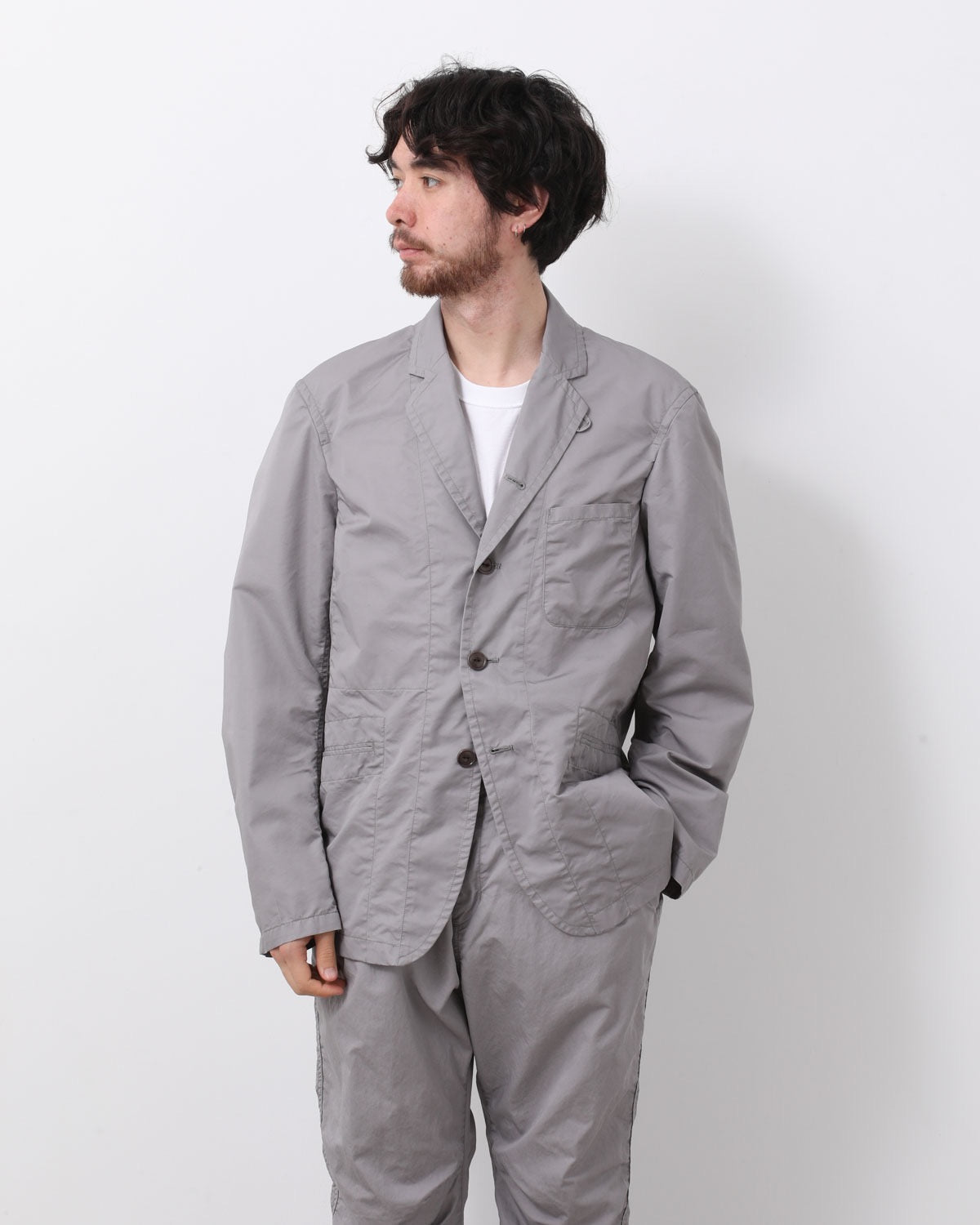 OFFICER 5B JACKET  C/N GABARDINE PIGMENT DYE