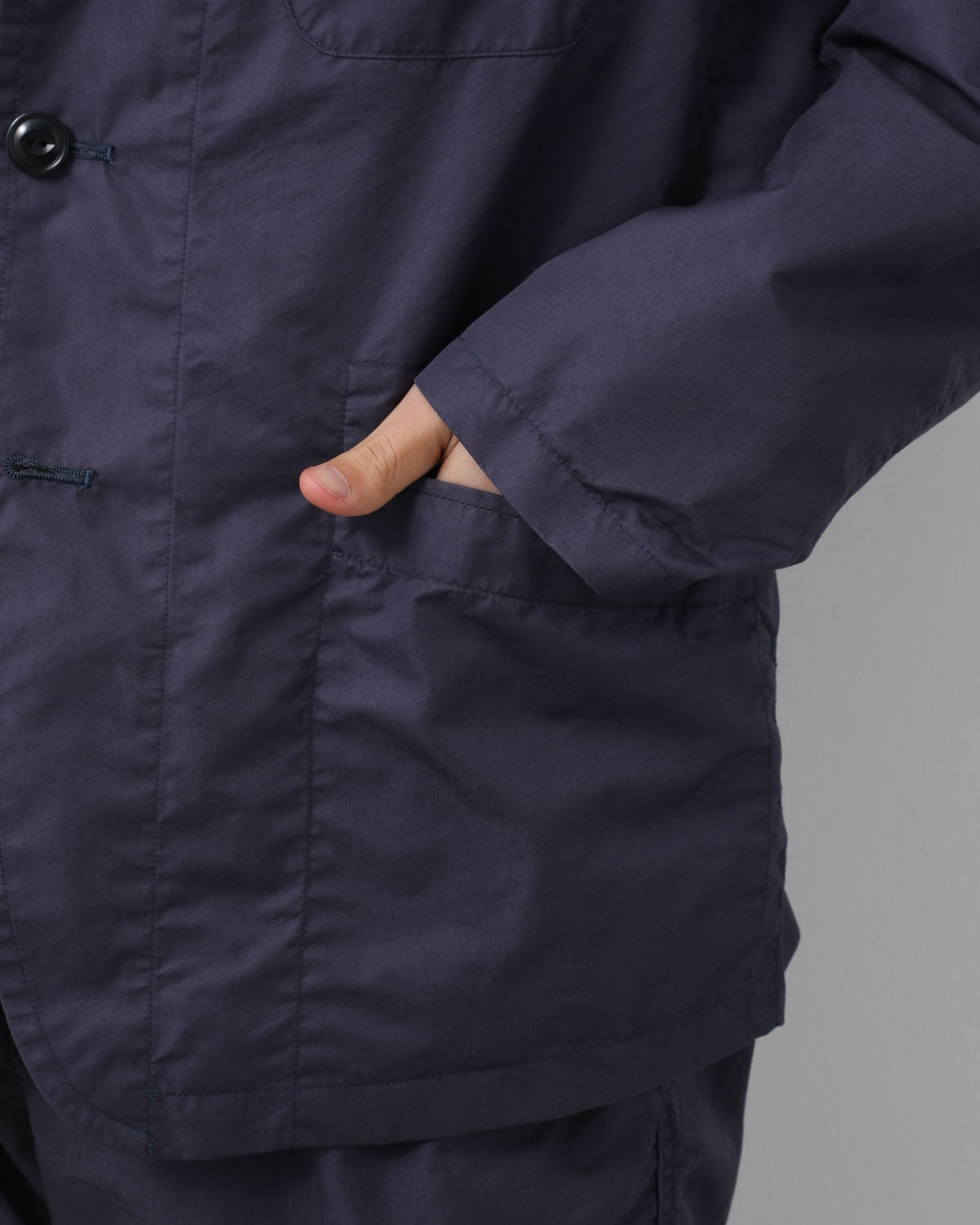 OFFICER 5B JACKET  C/N GABARDINE PIGMENT DYE