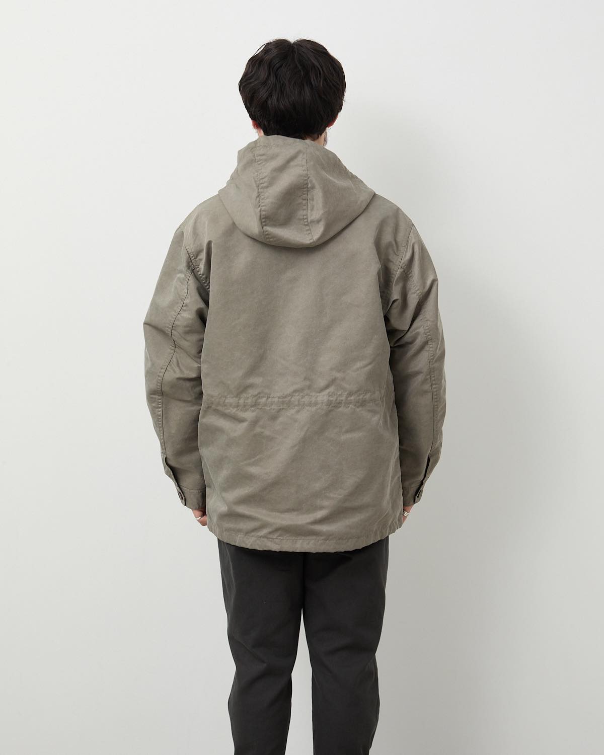 TROOPER HOODED JACKET NYLON TWILL PIGMENT DYE WITH WINDSTOPPER®