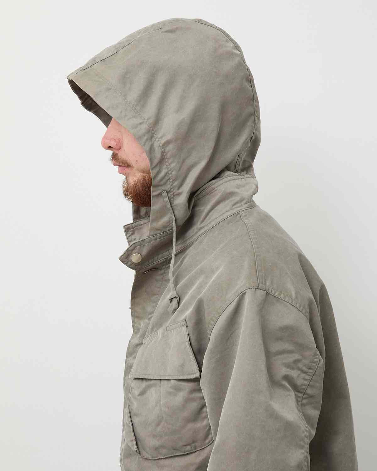 TROOPER HOODED JACKET NYLON TWILL PIGMENT DYE WITH WINDSTOPPER®