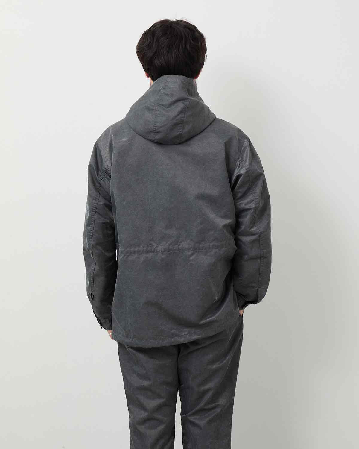 TROOPER HOODED JACKET NYLON TWILL PIGMENT DYE WITH WINDSTOPPER®