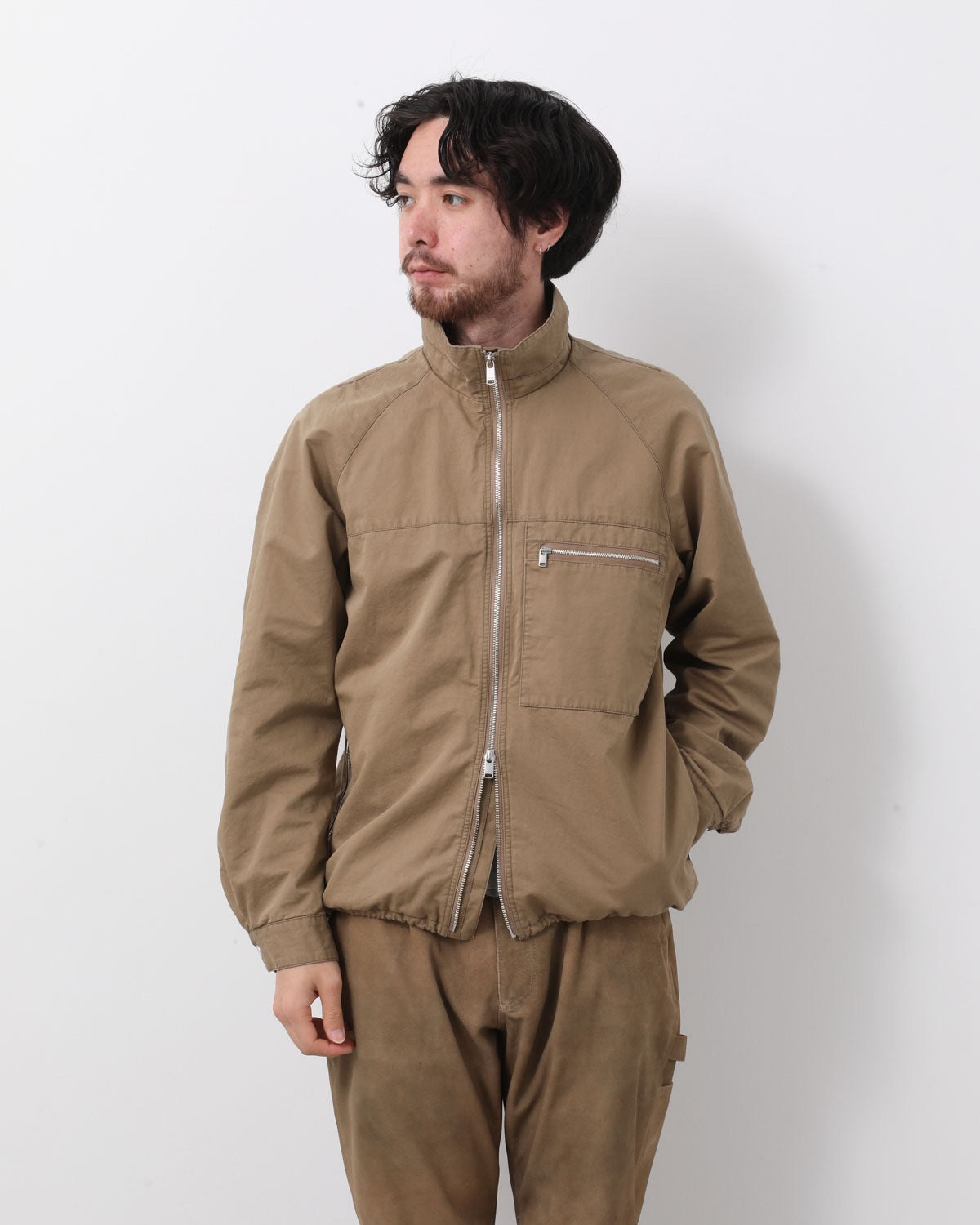 HIKER FULL ZIP JACKET C/Li TWILL PIGMENT DYE WITH WINDSTOPPER®