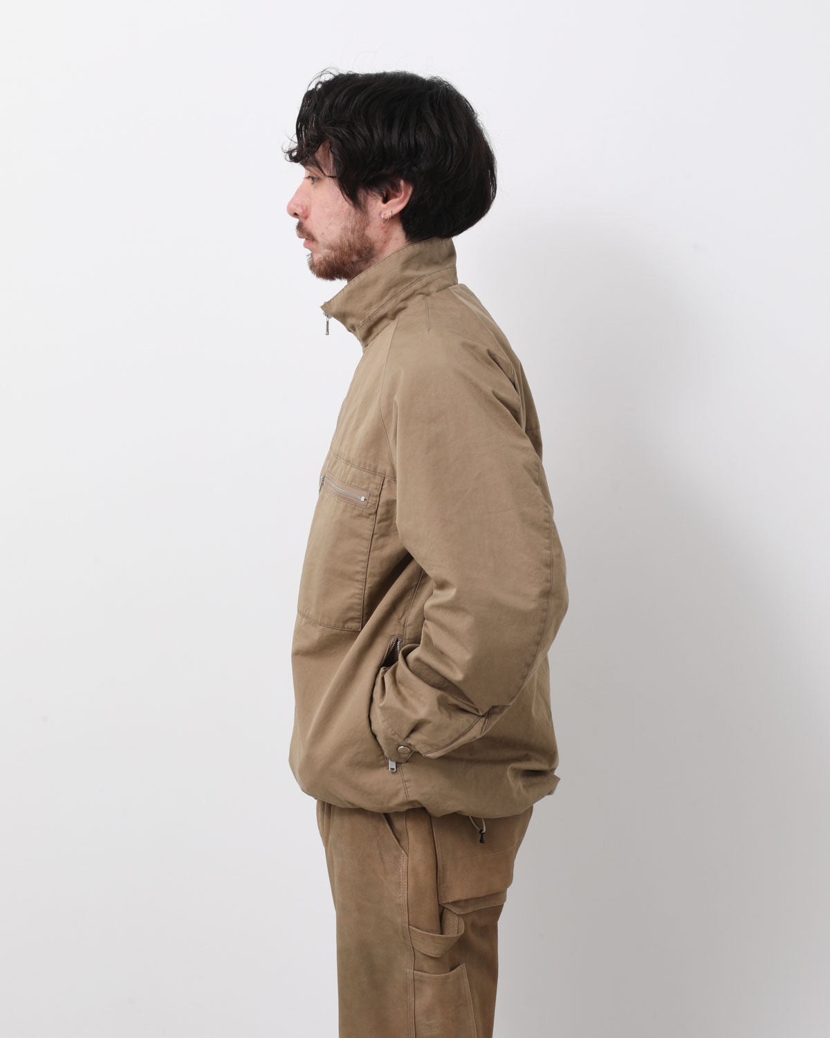 HIKER FULL ZIP JACKET C/Li TWILL PIGMENT DYE WITH WINDSTOPPER®