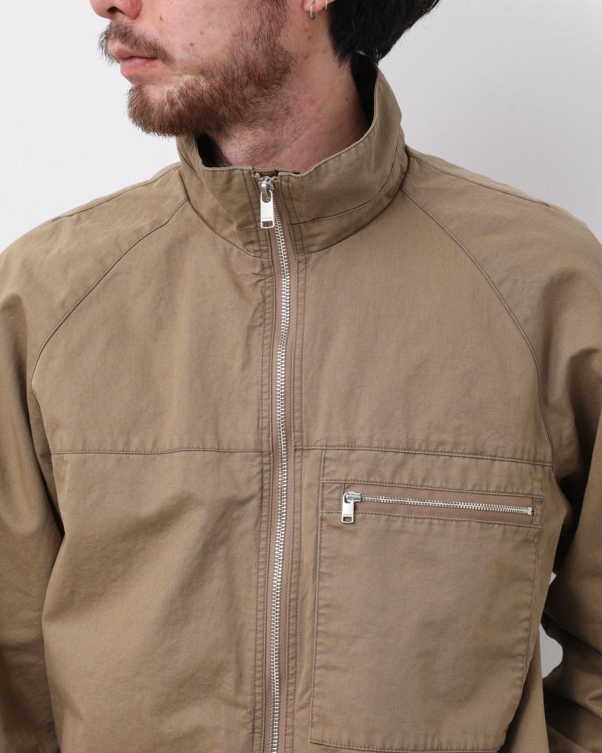 HIKER FULL ZIP JACKET C/Li TWILL PIGMENT DYE WITH WINDSTOPPER®