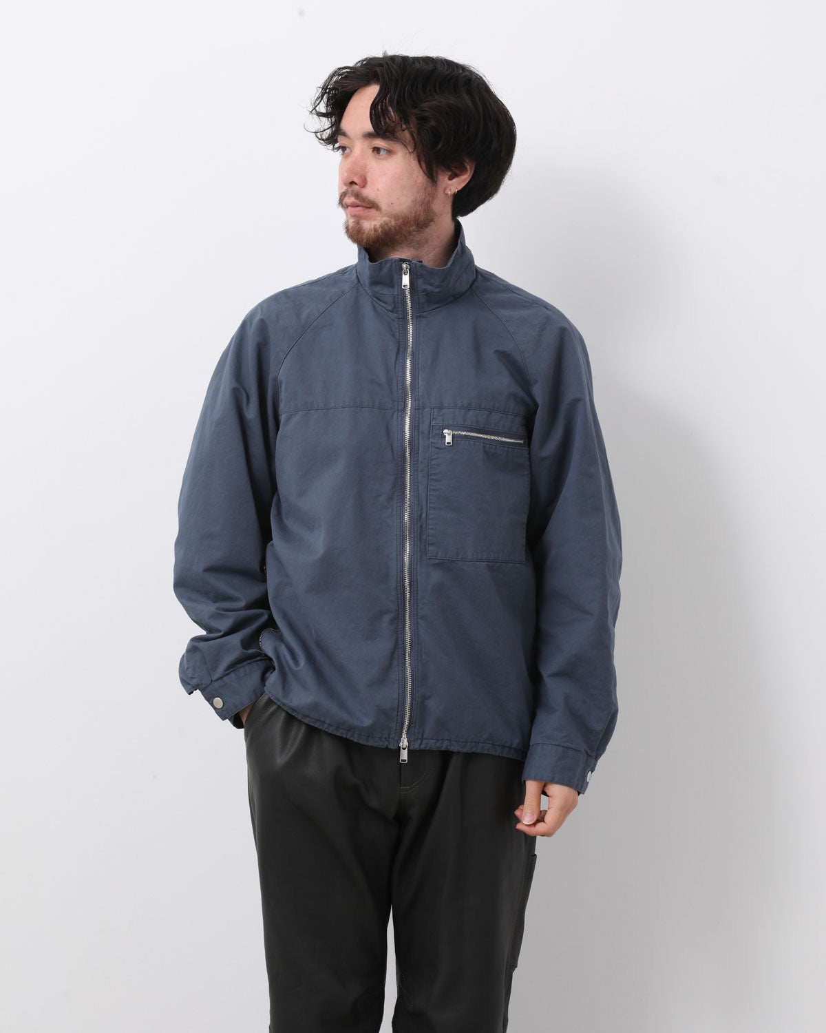 HIKER FULL ZIP JACKET C/Li TWILL PIGMENT DYE WITH WINDSTOPPER®