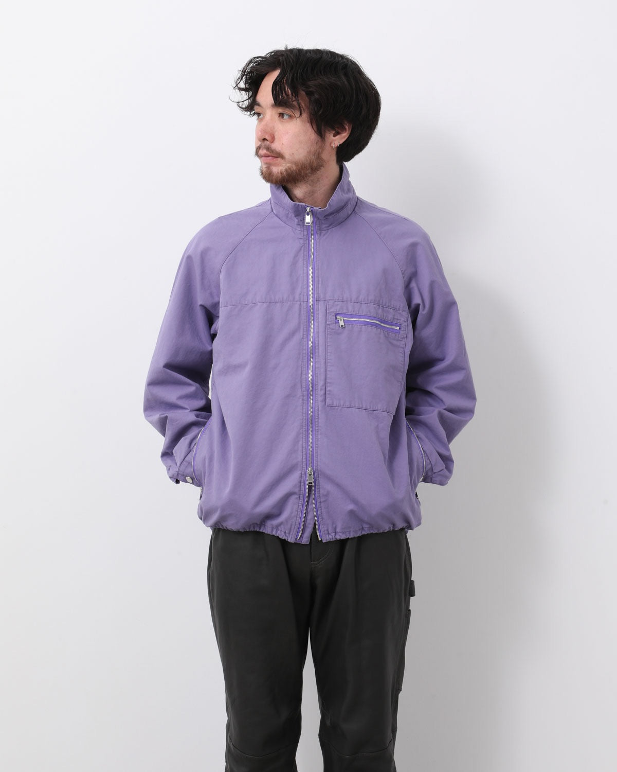 HIKER FULL ZIP JACKET C/Li TWILL PIGMENT DYE WITH WINDSTOPPER®