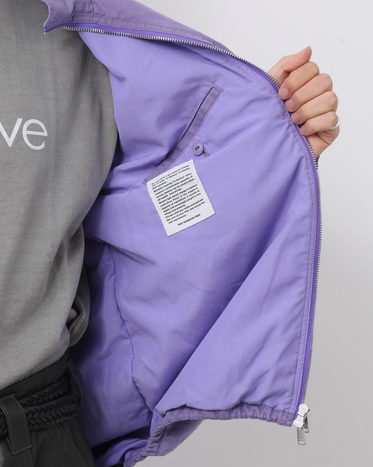 HIKER FULL ZIP JACKET C/Li TWILL PIGMENT DYE WITH WINDSTOPPER®