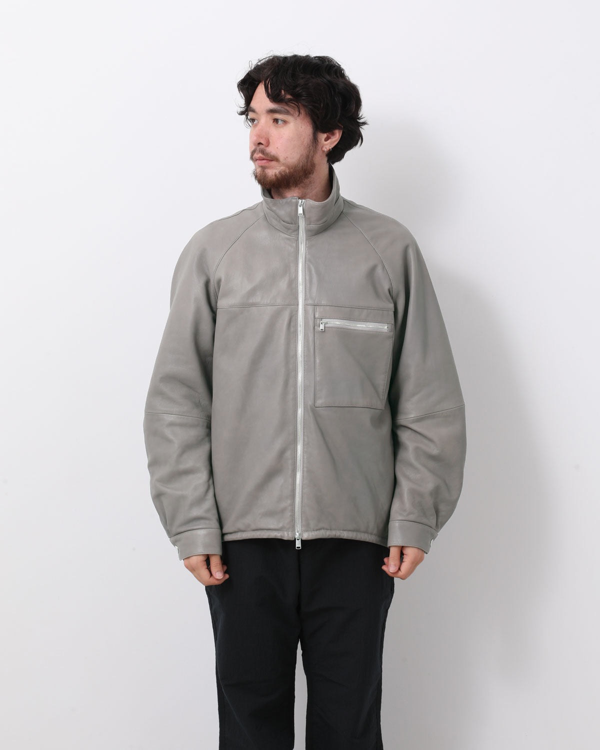 HIKER FULL ZIP JACKET SHEEP LEATHER WITH WINDSTOPPER® – COVERCHORD