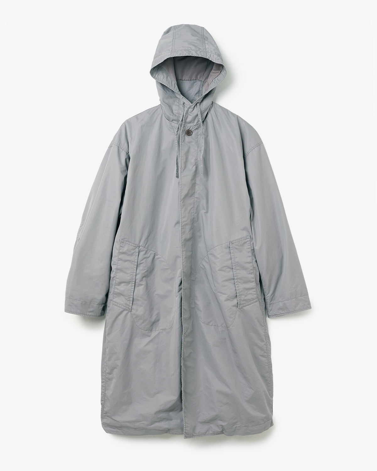 DWELLER HOODED COAT  C/N GABARDINE PIGMENT DYE WITH WINDSTOPPER®