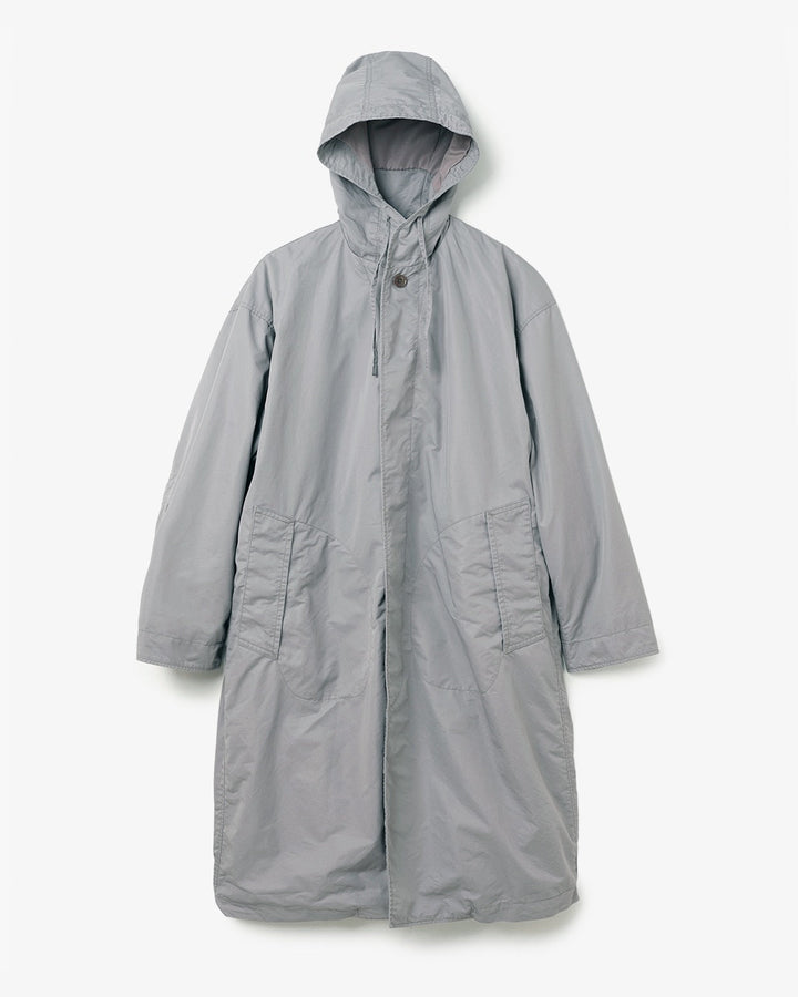 DWELLER HOODED COAT  C/N GABARDINE PIGMENT DYE WITH WINDSTOPPER®