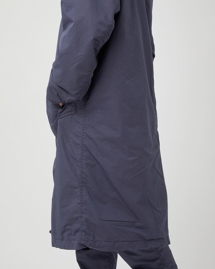 DWELLER HOODED COAT  C/N GABARDINE PIGMENT DYE WITH WINDSTOPPER®