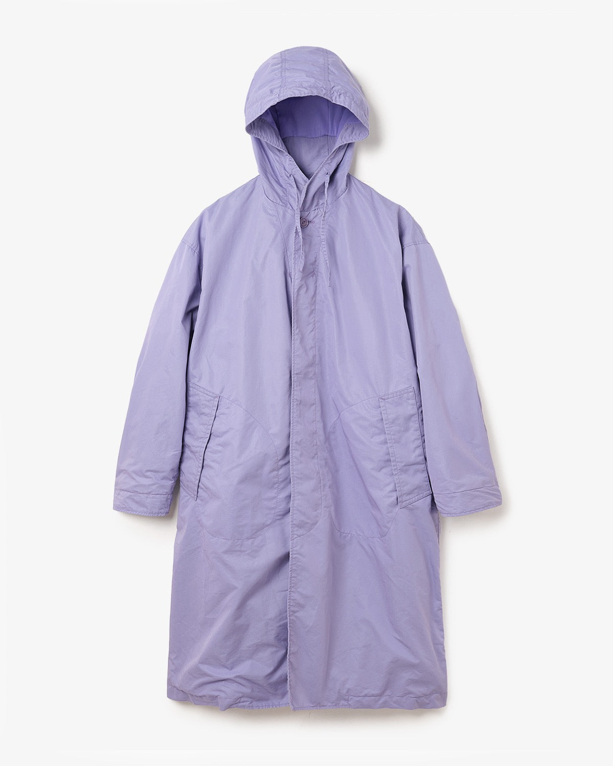 DWELLER HOODED COAT  C/N GABARDINE PIGMENT DYE WITH WINDSTOPPER®