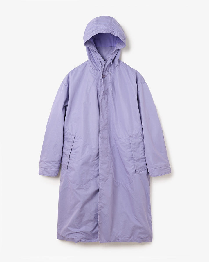 DWELLER HOODED COAT  C/N GABARDINE PIGMENT DYE WITH WINDSTOPPER®