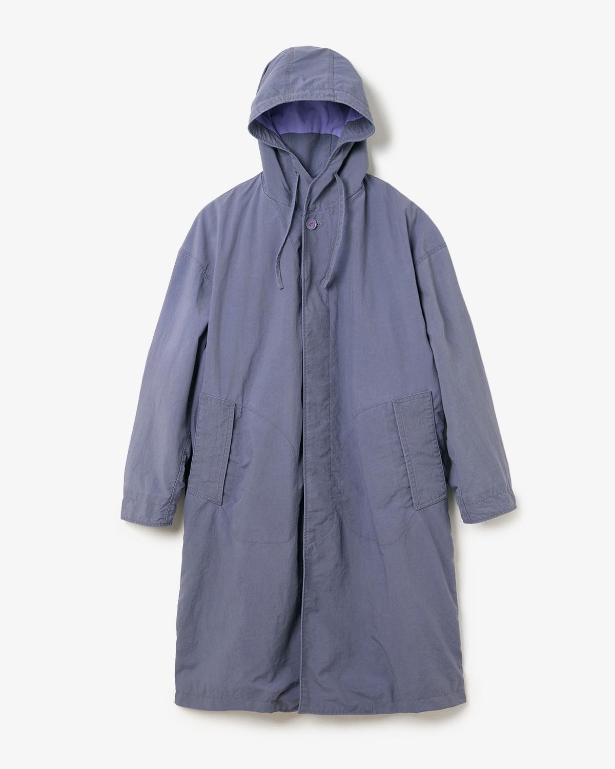DWELLER HOODED COAT NYLON OXFORD PIGMENT DYE WITH WINDSTOPPER®
