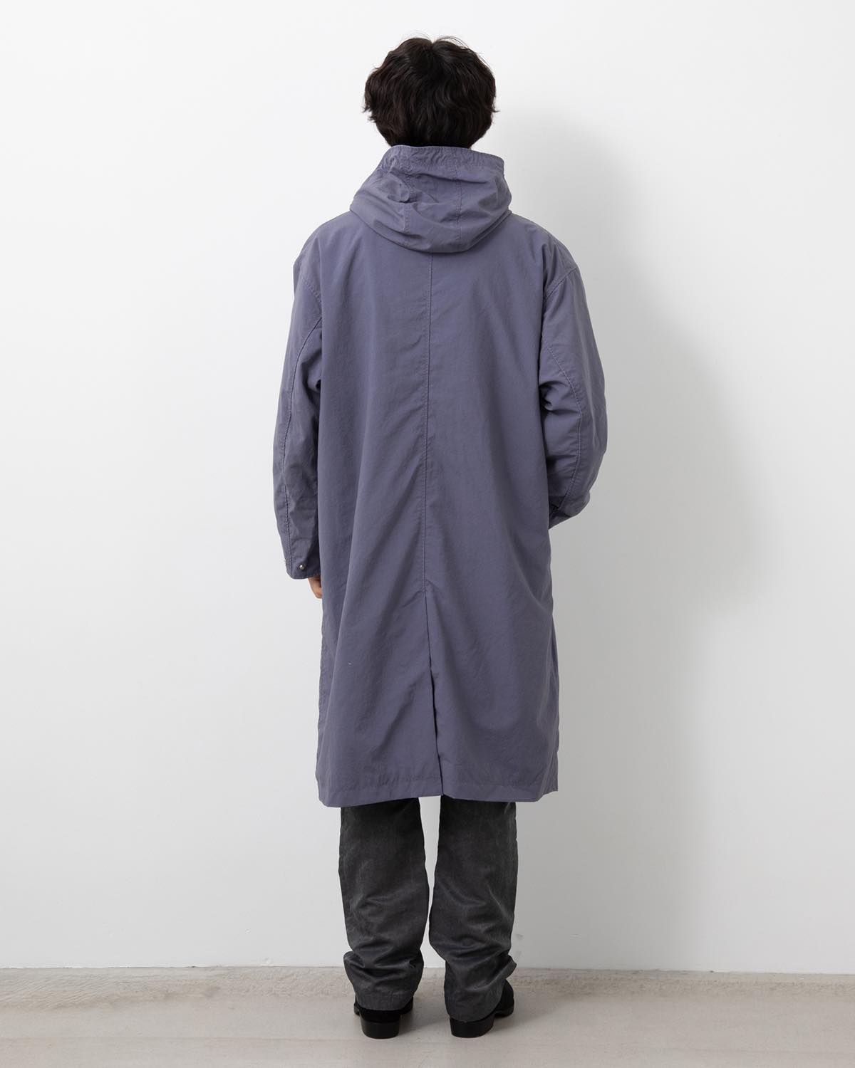 DWELLER HOODED COAT NYLON OXFORD PIGMENT DYE WITH WINDSTOPPER®