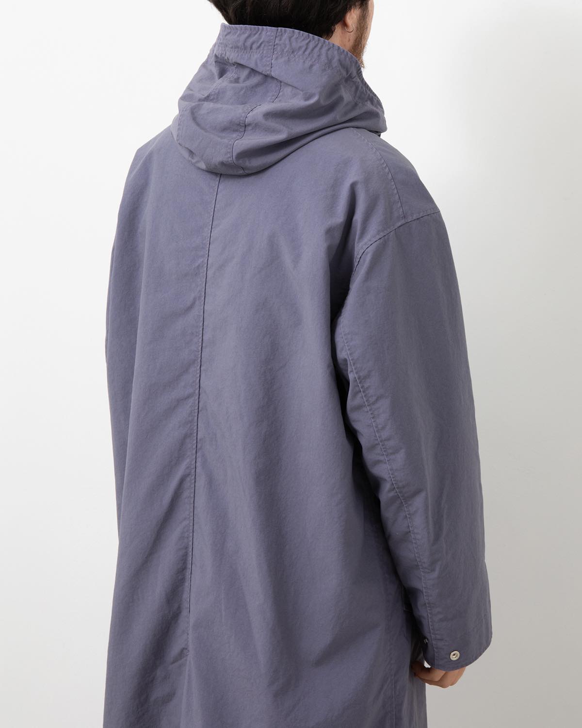 DWELLER HOODED COAT NYLON OXFORD PIGMENT DYE WITH WINDSTOPPER®