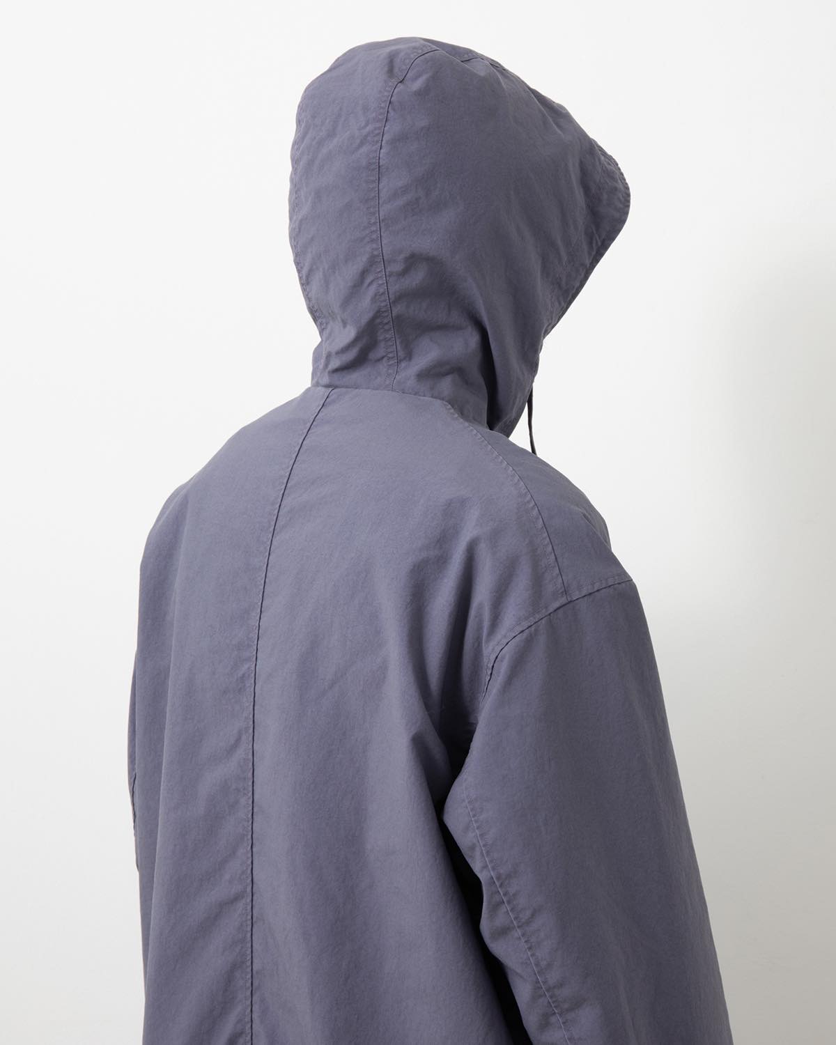 DWELLER HOODED COAT NYLON OXFORD PIGMENT DYE WITH WINDSTOPPER®