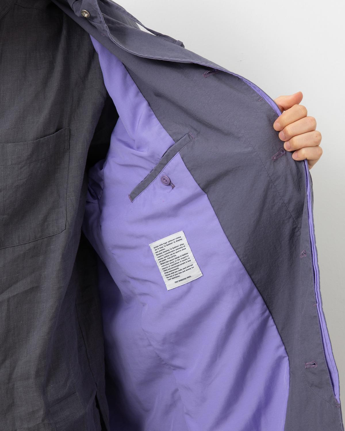 DWELLER HOODED COAT NYLON OXFORD PIGMENT DYE WITH WINDSTOPPER®