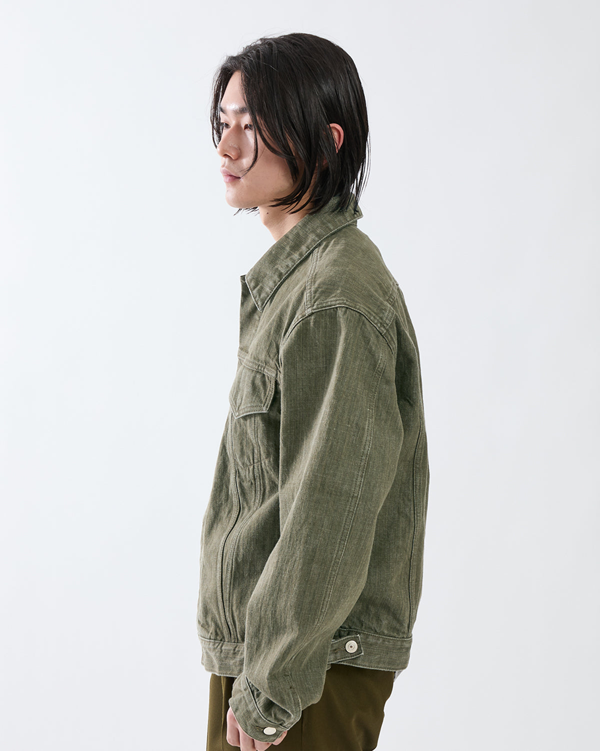 TRUCKER BLOUSON COTTON 13.5oz DENIM OW
