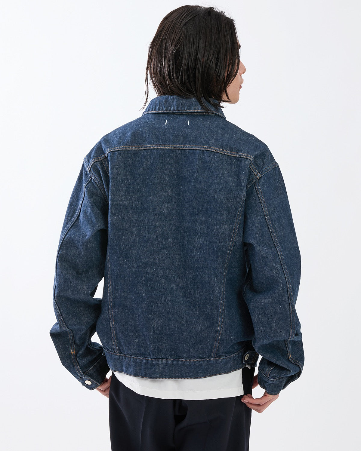 TRUCKER BLOUSON COTTON 13.5oz DENIM OW