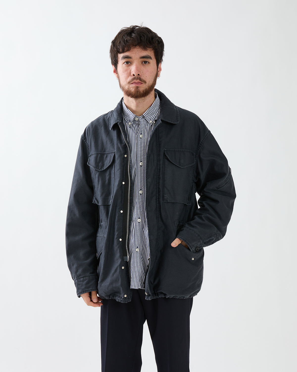 TROOPER JACKET COTTON BACK SATIN VW WITH WINDSTOPPER®
