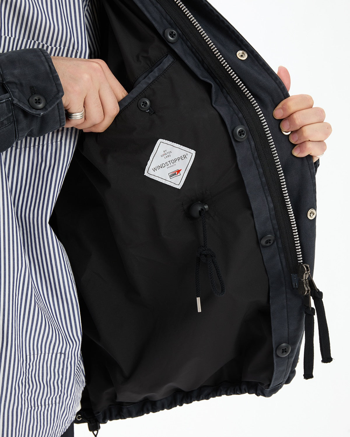 TROOPER JACKET COTTON BACK SATIN VW WITH WINDSTOPPER®