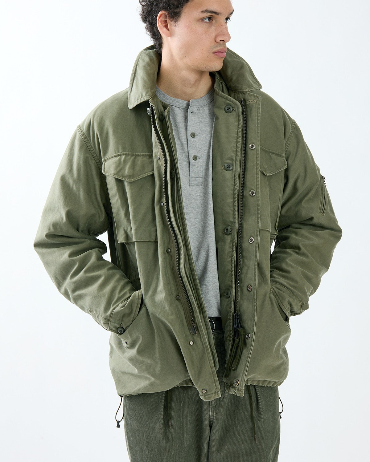 TROOPER JACKET COTTON BACK SATIN VW WITH WINDSTOPPER®