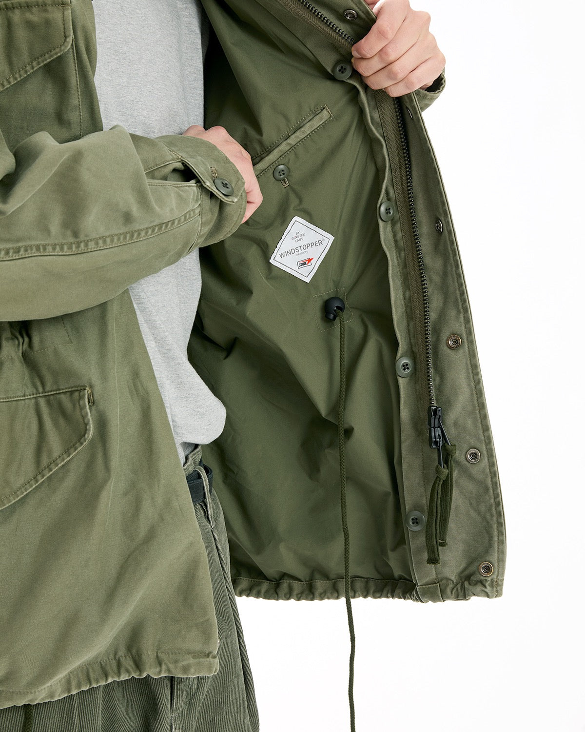 TROOPER JACKET COTTON BACK SATIN VW WITH WINDSTOPPER®
