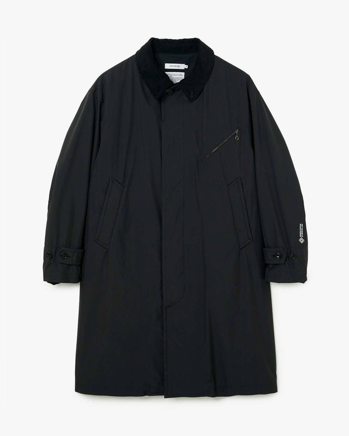 OFFICER LONG COAT POLY TAFFETA WINDSTOPPER® 2L