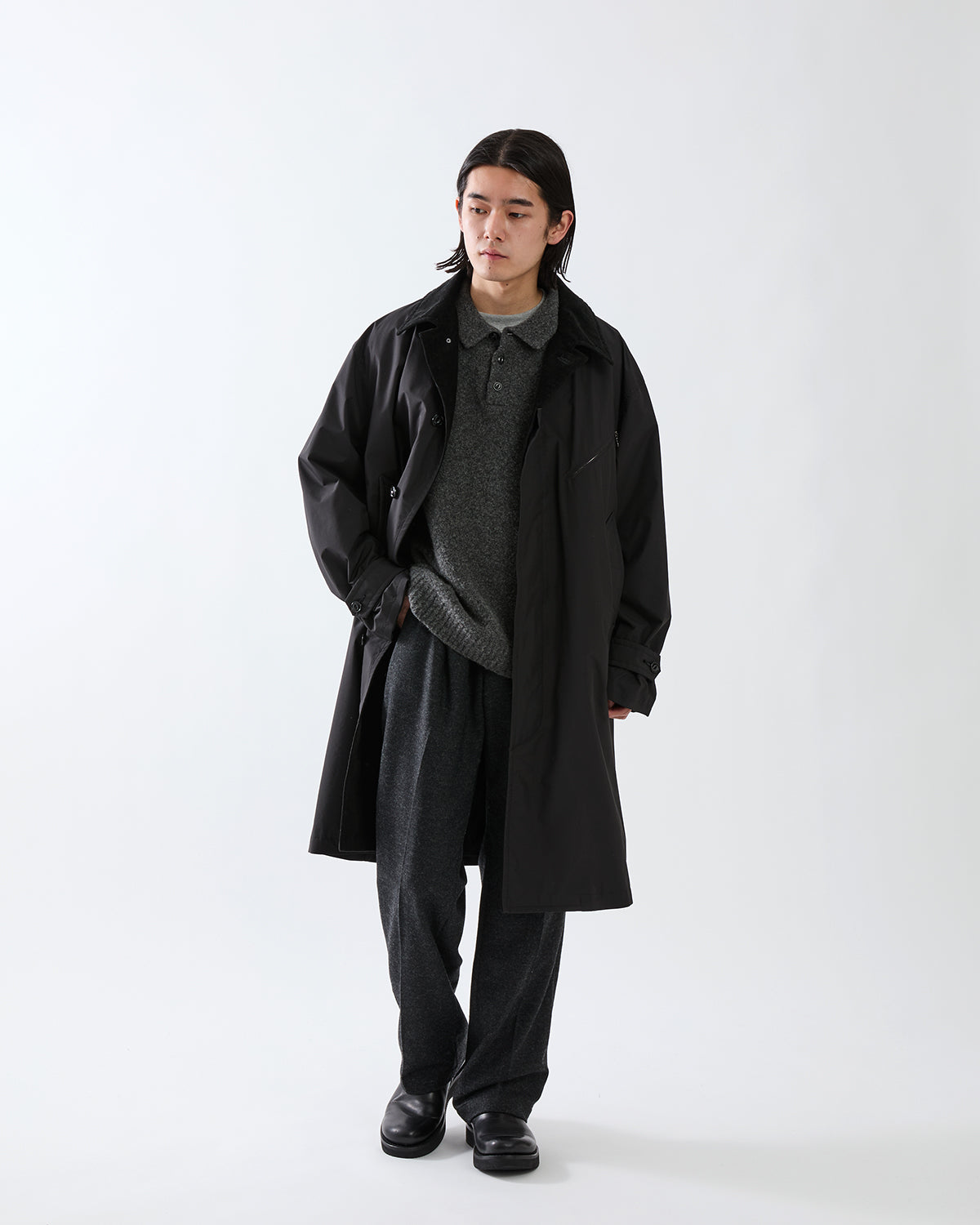 OFFICER LONG COAT POLY TAFFETA WINDSTOPPER® 2L