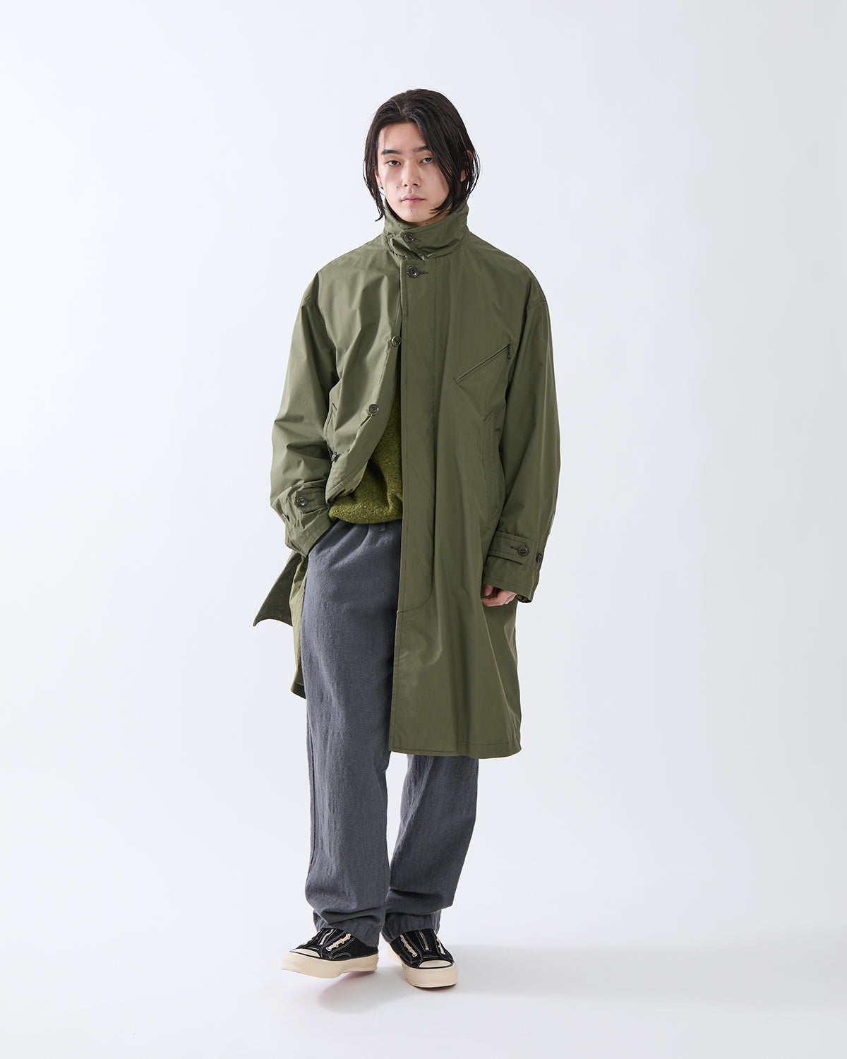 OFFICER LONG COAT POLY TAFFETA WINDSTOPPER® 2L