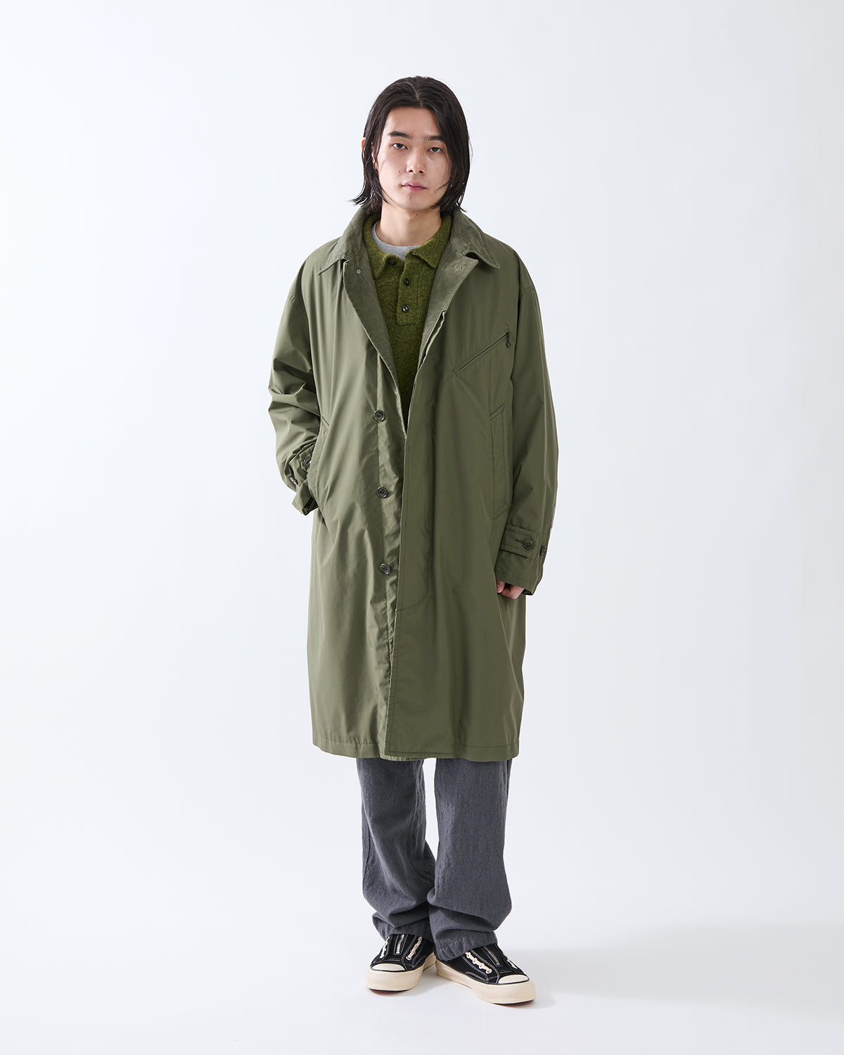 OFFICER LONG COAT POLY TAFFETA WINDSTOPPER® 2L
