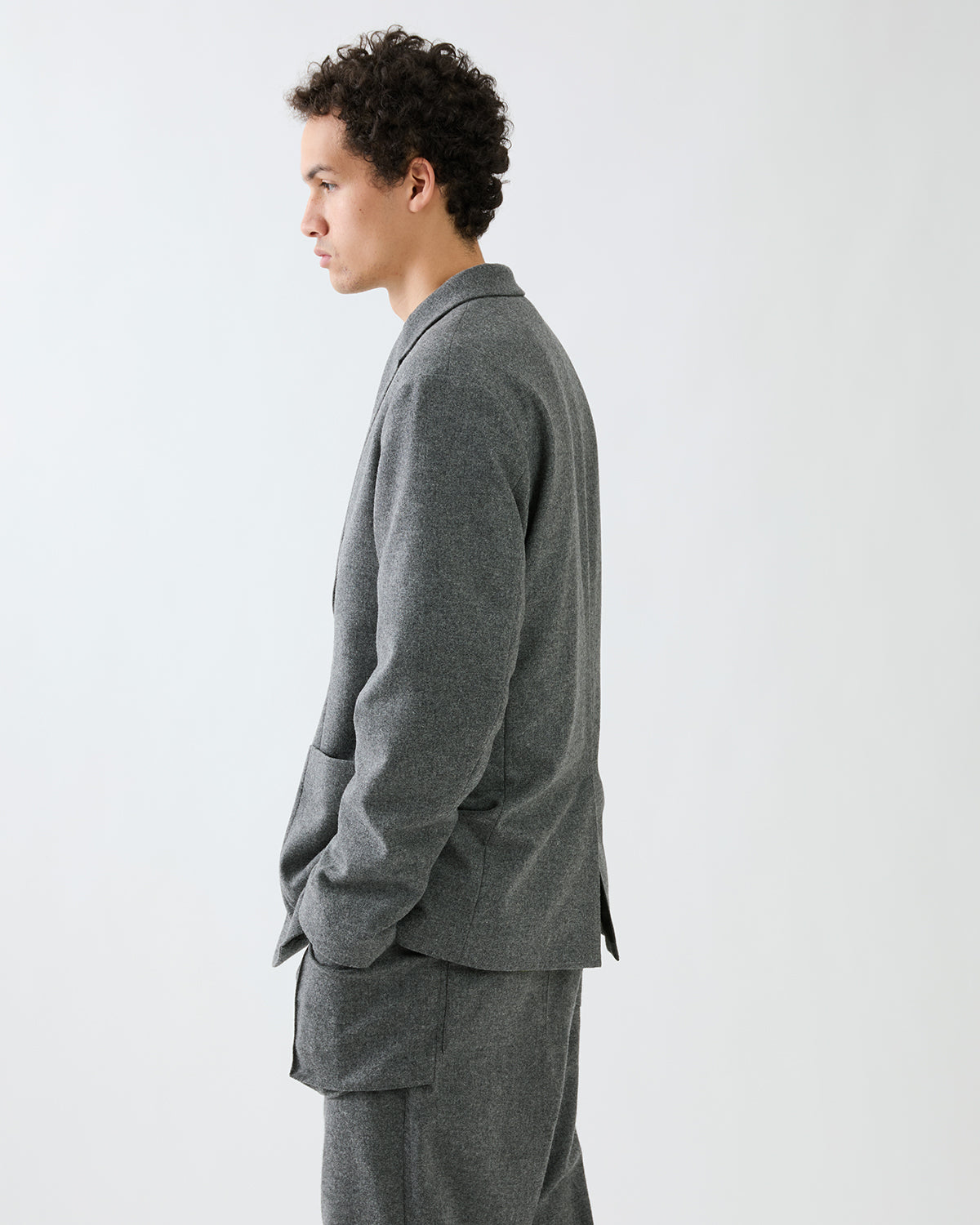 OFFICER 2B JACKET WOOL CASHMERE OXFORD