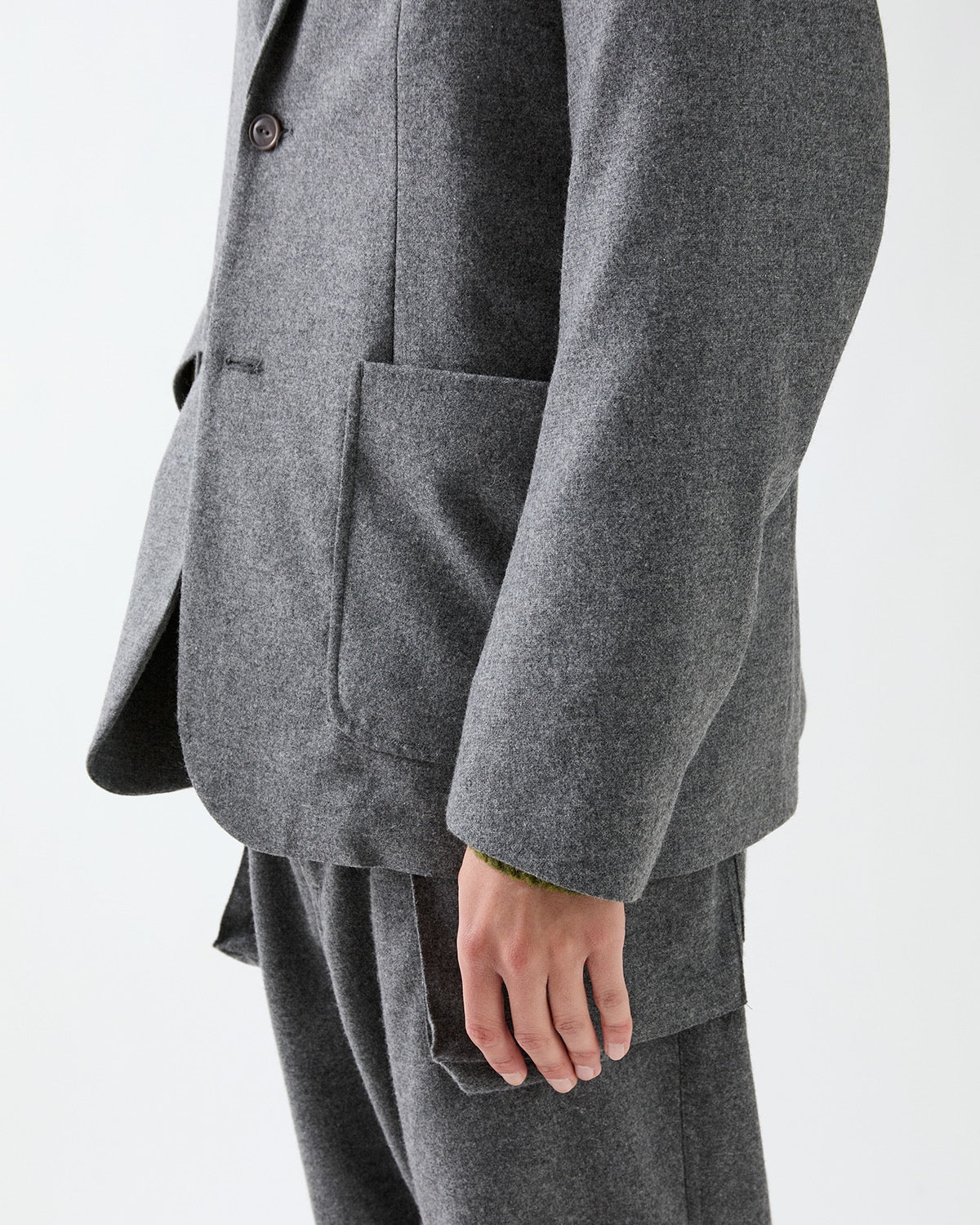 OFFICER 2B JACKET WOOL CASHMERE OXFORD