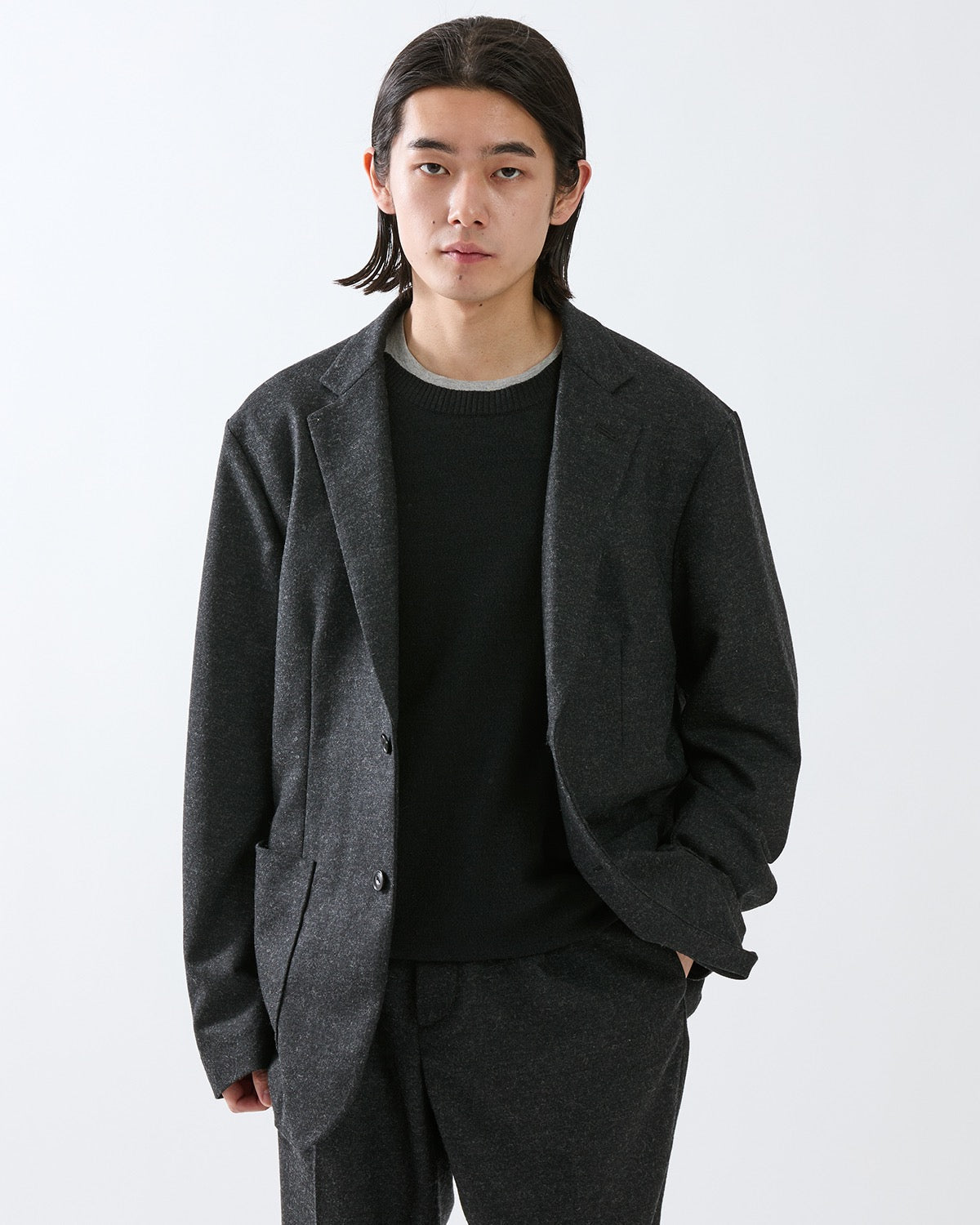 OFFICER 2B JACKET WOOL CASHMERE OXFORD